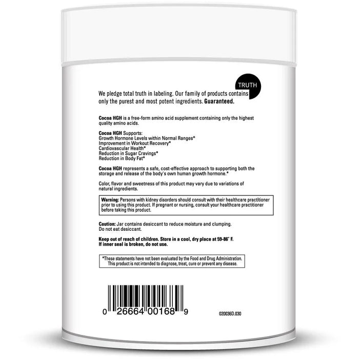 Cocoa HGH (16.4 Ounces Powder)-Vitamins & Supplements-DaVinci Laboratories-Pine Street Clinic
