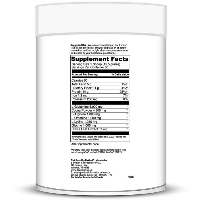 Cocoa HGH (16.4 Ounces Powder)-Vitamins & Supplements-DaVinci Laboratories-Pine Street Clinic