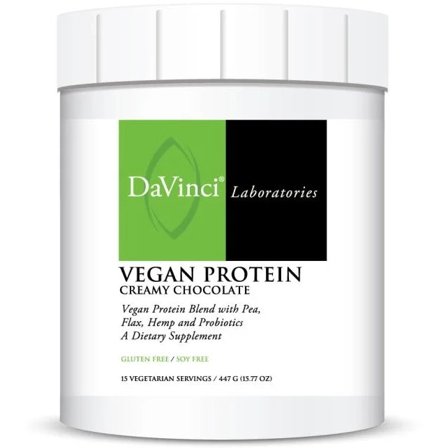 Vegan Protein-Vitamins & Supplements-DaVinci Laboratories-Chocolate-15 Servings-Pine Street Clinic