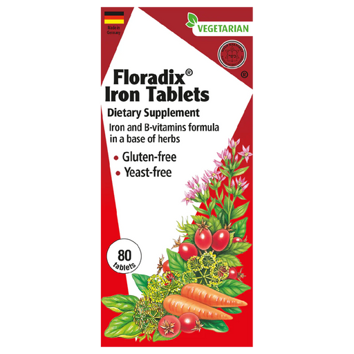 Floradix Iron Tablets (80 Tablets)-Vitamins & Supplements-Salus-80 Tablets-Pine Street Clinic