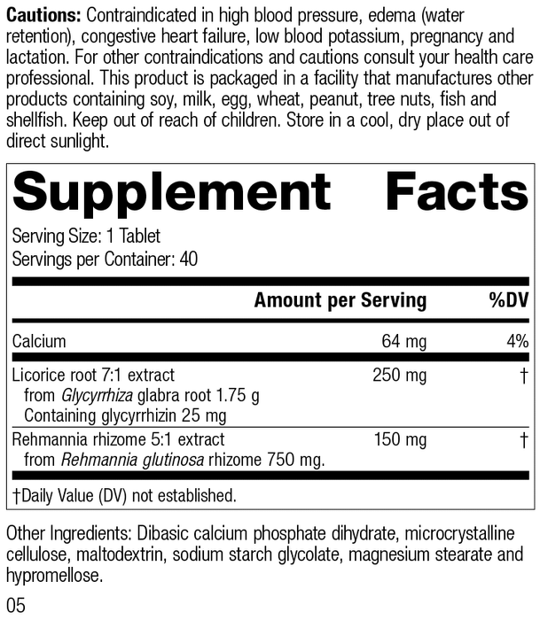 Adrenal Complex-Vitamins & Supplements-Standard Process Inc-40 Tablets-Pine Street Clinic