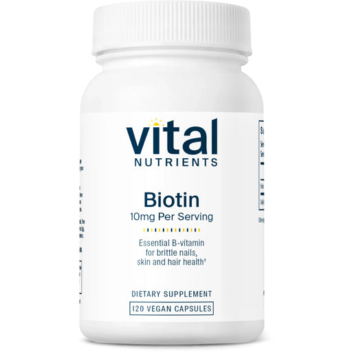 Biotin (120 Capsules)-Vitamins & Supplements-Vital Nutrients-Pine Street Clinic