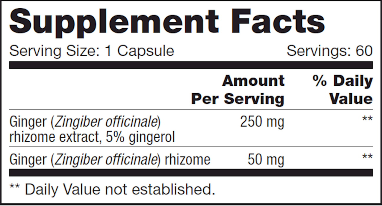 Ginger SAP (60 Capsules)-Vitamins & Supplements-Nutritional Fundamentals for Health (NFH)-Pine Street Clinic