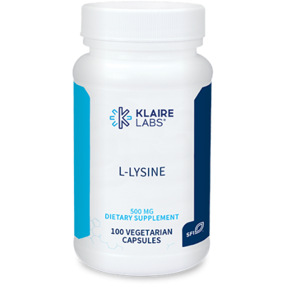 L-Lysine (100 Capsules)-Vitamins & Supplements-Klaire Labs - SFI Health-Pine Street Clinic