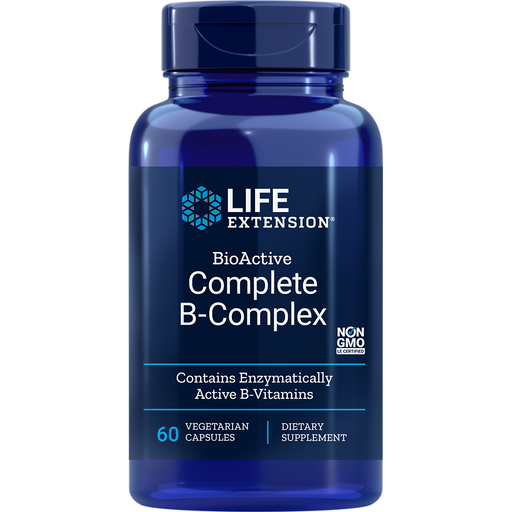 BioActive Complete B-Complex (60 Capsules)-Vitamins & Supplements-Life Extension-Pine Street Clinic