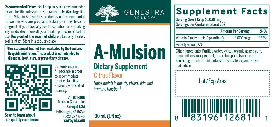 A-Mulsion (30 ml)-Vitamins & Supplements-Genestra-Pine Street Clinic