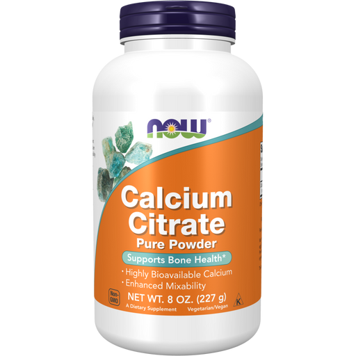 Calcium Citrate Powder (8 Ounces)-Vitamins & Supplements-NOW-Pine Street Clinic