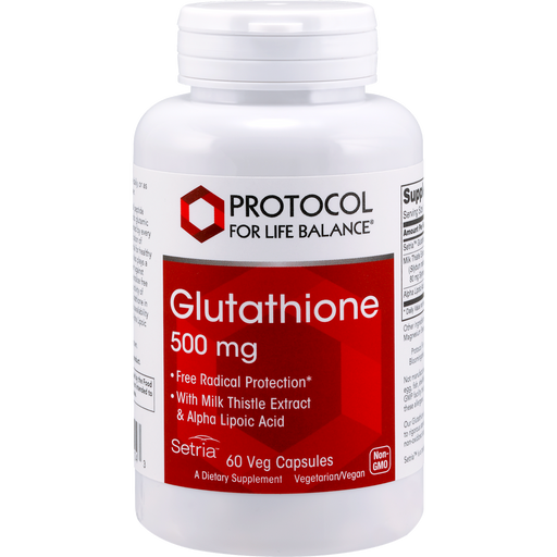 Glutathione (500 mg) (60 Capsules)-Vitamins & Supplements-Protocol For Life Balance-Pine Street Clinic