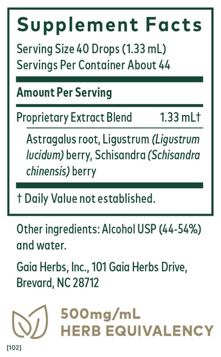 3 in 1 Immune Formula (formerly Astragalus Supreme)-Vitamins & Supplements-Gaia PRO-2 Ounce Liquid-Pine Street Clinic