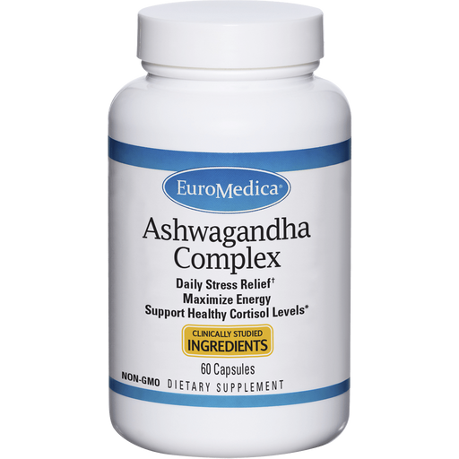 Ashwagandha Complex (60 Capsules)-Vitamins & Supplements-EuroMedica-Pine Street Clinic