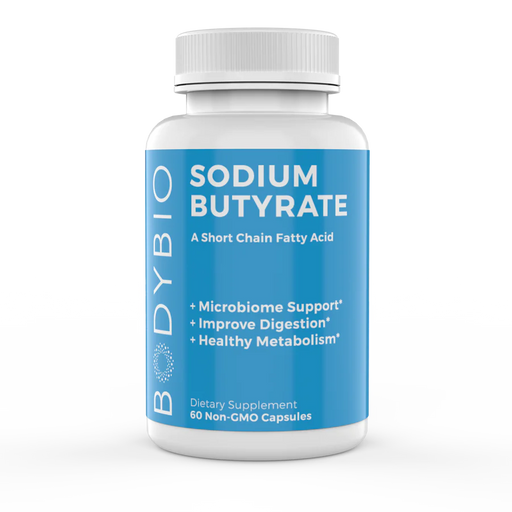 Sodium Butyrate (600 mg)-Vitamins & Supplements-BodyBio-60 Capsules-Pine Street Clinic