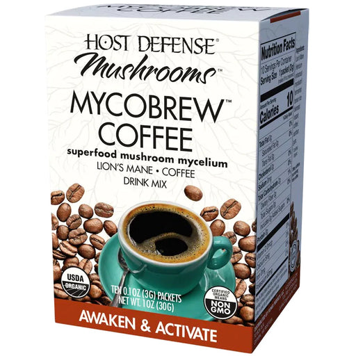 MycoBrew Coffee-Vitamins & Supplements-Host Defense-10 Packets-Pine Street Clinic