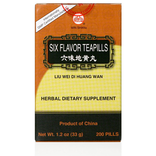 Six Flavor Teapills - Liu Wei Di Huang Wan (200 Pills)-Vitamins & Supplements-Min Shan-Pine Street Clinic
