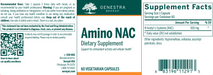 Amino NAC (500 mg) (60 Capsules)-Vitamins & Supplements-Genestra-Pine Street Clinic