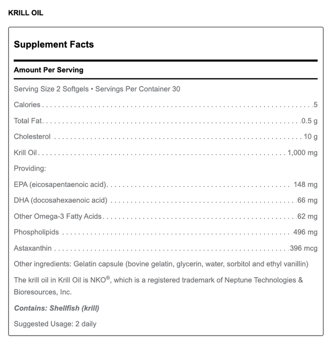 Krill Oil (60 Softgels)-Vitamins & Supplements-Douglas Laboratories-Pine Street Clinic