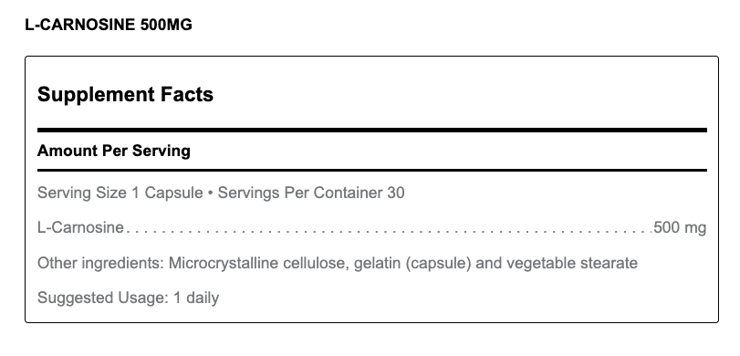 L-Carnosine (30 Capsules)-Vitamins & Supplements-Douglas Laboratories-Pine Street Clinic
