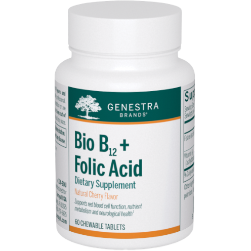 Bio B12 + Folic Acid (60 Chewables)-Vitamins & Supplements-Genestra-Pine Street Clinic