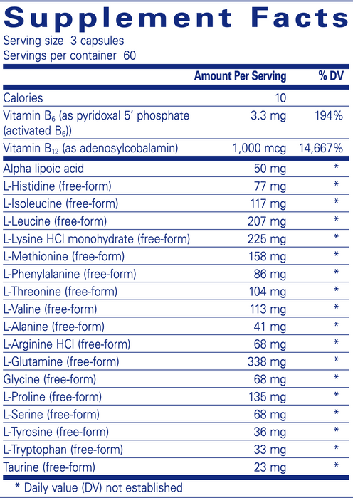 Amino-NR (180 Capsules)-Vitamins & Supplements-Pure Encapsulations-Pine Street Clinic