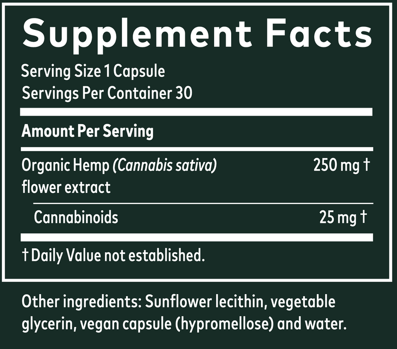 Full-spectrum (25 mg) (30 Capsules)-Vitamins & Supplements-Gaia PRO-Pine Street Clinic