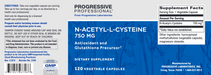 N-Acetyl-L-Cysteine (NAC) (120 Capsules)-Vitamins & Supplements-Progressive Labs-Pine Street Clinic