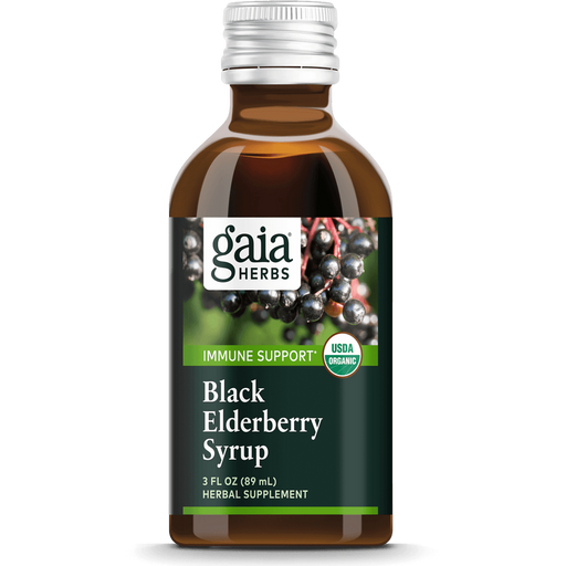 Black Elderberry Syrup - Extra Strength-Vitamins & Supplements-Gaia PRO-3 Ounce Liquid-Pine Street Clinic