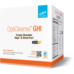 OptiCleanse GHI (Sugar-Free and Stevia-Free)-Vitamins & Supplements-Xymogen-Creamy Chocolate-10 Packets-Pine Street Clinic