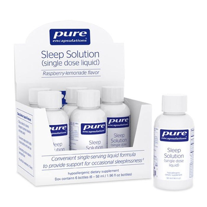 Sleep Solution (single dose liquid) (Box of 6)-Vitamins & Supplements-Pure Encapsulations-Pine Street Clinic