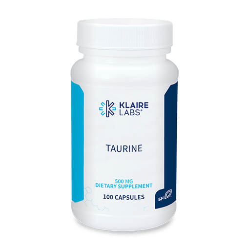 Taurine 500 mg (100 Capsules)-Vitamins & Supplements-Klaire Labs - SFI Health-Pine Street Clinic