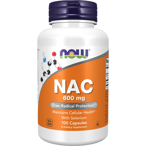 NOW - NAC (N-acetyl cysteine) (600 mg) - 100 Capsules 