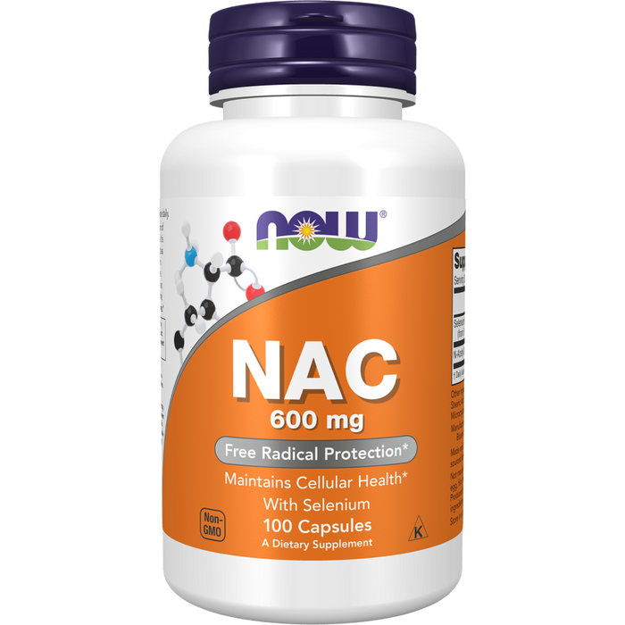 NOW - NAC (N-acetyl cysteine) (600 mg) - 100 Capsules 