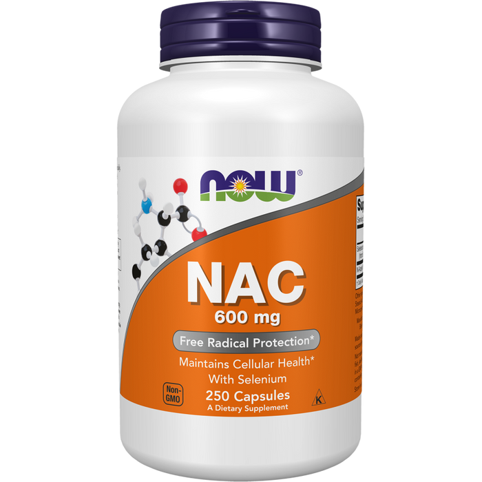 NOW - NAC (N-acetyl cysteine) (600 mg) - 250 Capsules 