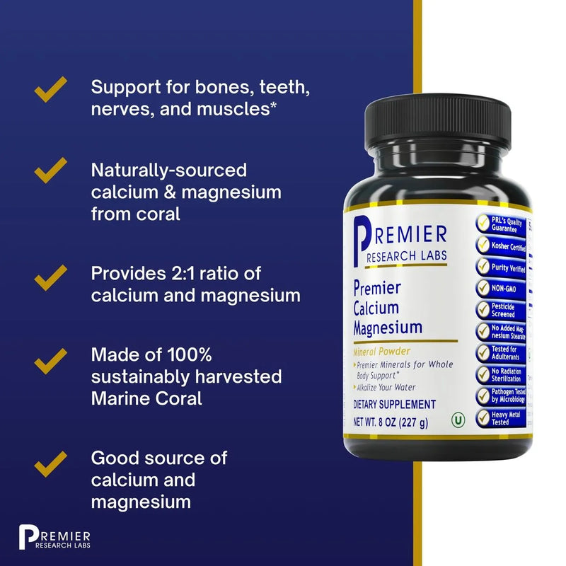 Calcium Magnesium Powder (8 Ounces)