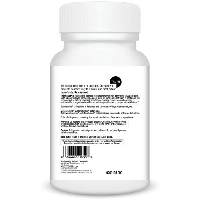 Thermoset (90 Capsules)-Vitamins & Supplements-DaVinci Laboratories-Pine Street Clinic