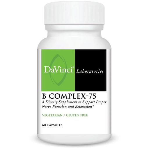 B Complex-75 (60 Capsules)-Vitamins & Supplements-DaVinci Laboratories-Pine Street Clinic