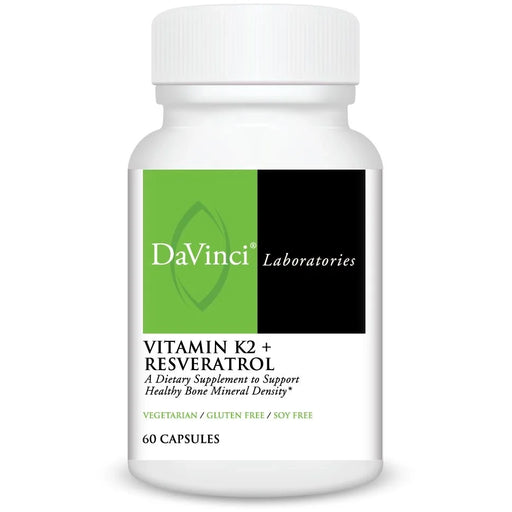 Vitamin K2 + Resveratrol (60 Capsules)-Vitamins & Supplements-DaVinci Laboratories-Pine Street Clinic