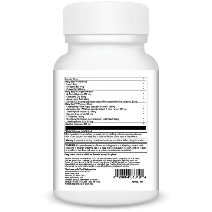 Daily Best Women (90 Capsules)-Vitamins & Supplements-DaVinci Laboratories-Pine Street Clinic