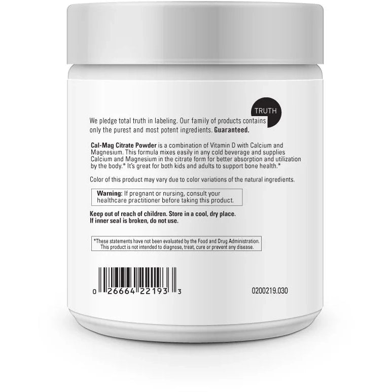Cal-Mag Citrate Powder (30 7.5 cc Scoop)