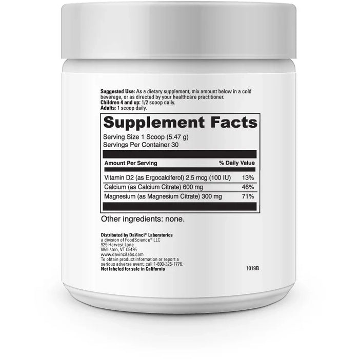 Cal-Mag Citrate Powder (30 7.5 cc Scoop)-Vitamins & Supplements-DaVinci Laboratories-Pine Street Clinic