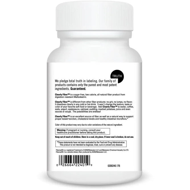 Clearly Fiber (176 Grams / 6.21 Ounces Powder)-Vitamins & Supplements-DaVinci Laboratories-Pine Street Clinic