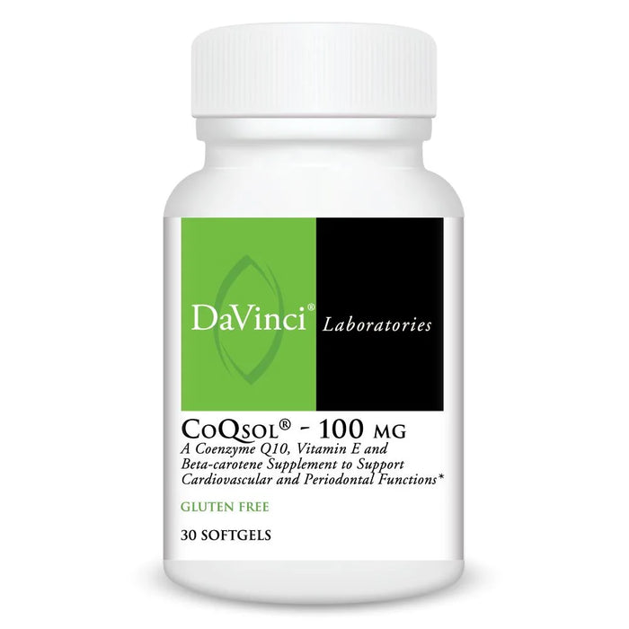 CoQsol - 100 mg (30 Softgels)-Vitamins & Supplements-DaVinci Laboratories-Pine Street Clinic