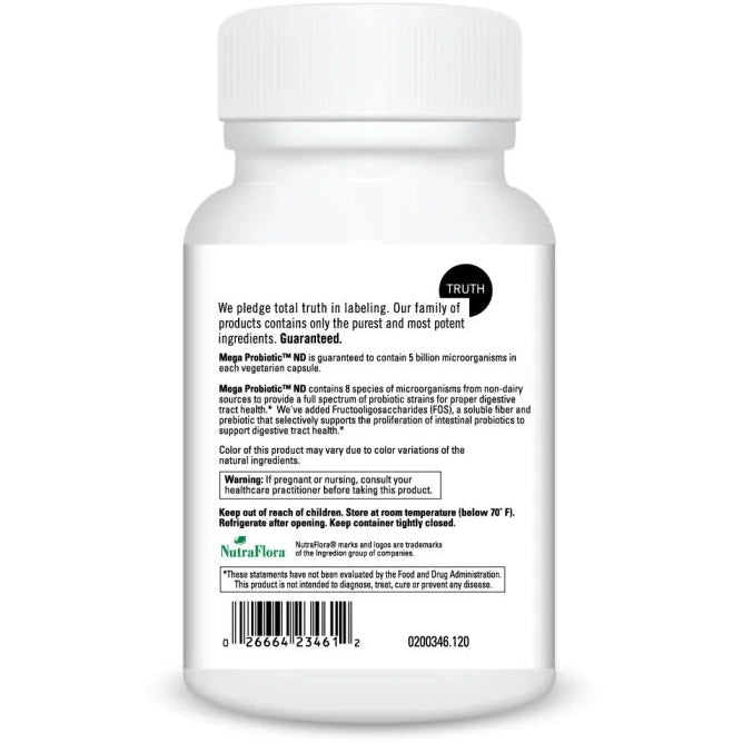 Mega Probiotic ND (120 Capsules)-Vitamins & Supplements-DaVinci Laboratories-Pine Street Clinic