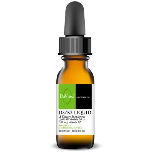 D3/K2 Liquid (75 1 ml)-Vitamins & Supplements-DaVinci Laboratories-Pine Street Clinic