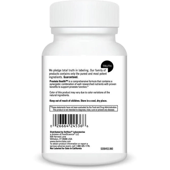 Prostate Health (60 Capsules)-Vitamins & Supplements-DaVinci Laboratories-Pine Street Clinic