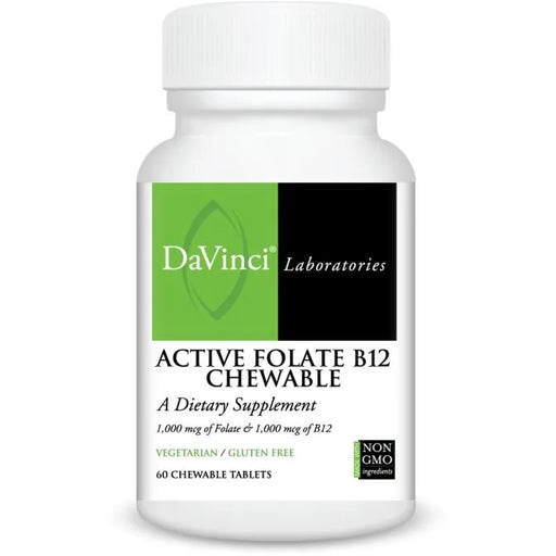 Active Folate B12 (60 Chewable Tablets)-Vitamins & Supplements-DaVinci Laboratories-Pine Street Clinic