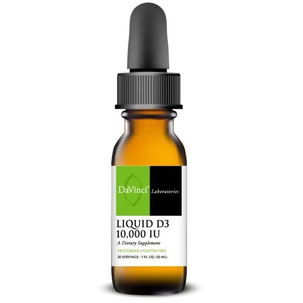 Liquid D3 (10,000 IU) (1 Fluid Ounce (30 mL)-Vitamins & Supplements-DaVinci Laboratories-Pine Street Clinic