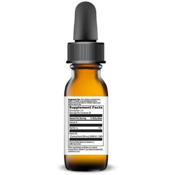 Liquid D3 (10,000 IU) (1 Fluid Ounce (30 mL)-Vitamins & Supplements-DaVinci Laboratories-Pine Street Clinic