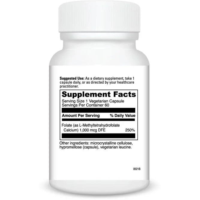 5-MTHF (1 mg) (60 Capsules)-Vitamins & Supplements-DaVinci Laboratories-Pine Street Clinic
