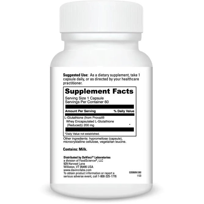 Glutathione Bright (60 Capsules)-Vitamins & Supplements-DaVinci Laboratories-Pine Street Clinic