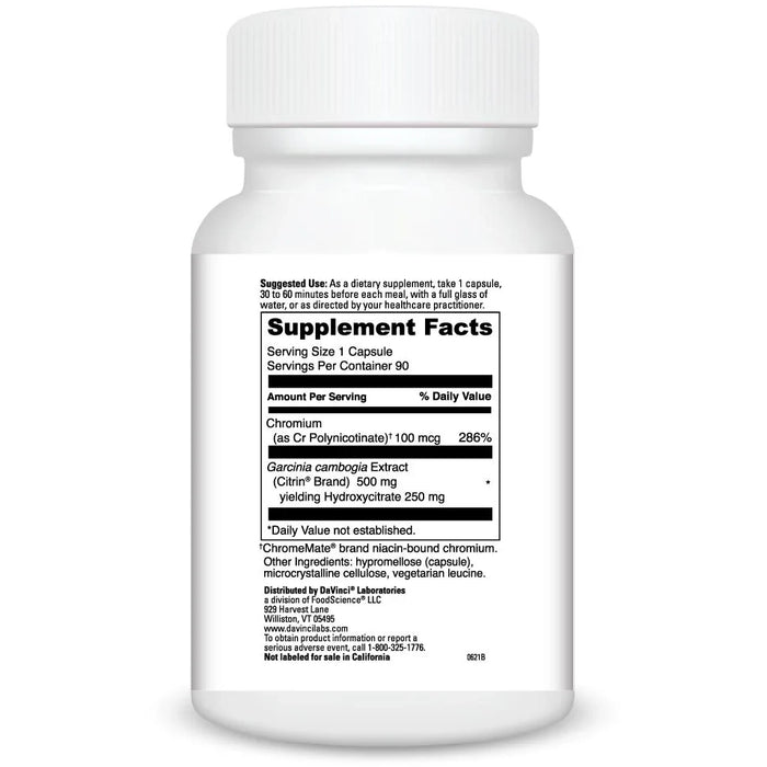 Garcinia Cambogia With Chromemate (90 Capsules)