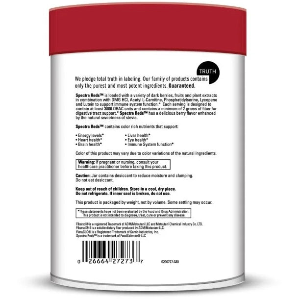 Spectra Reds (11.5 Ounce Powder)-Vitamins & Supplements-DaVinci Laboratories-Pine Street Clinic